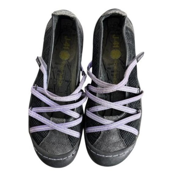 J-41 Jeep Adventure On Black Mesh Walking Shoes Comfort Slip On Women's Size 7M - Picture 3 of 11